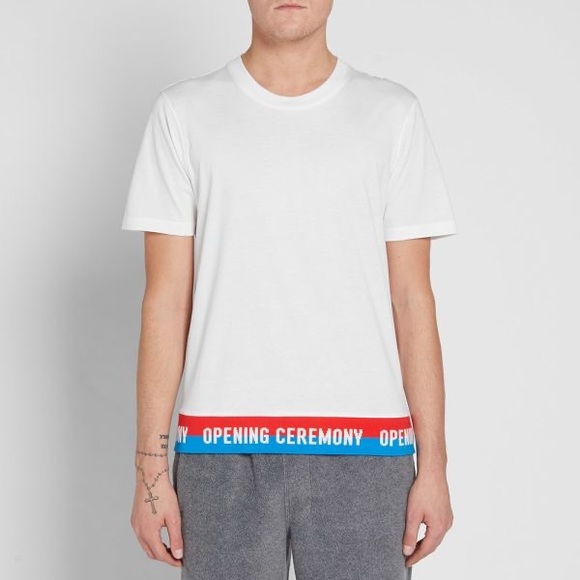Opening Ceremony Other - Opening Ceremony Tape Logo Tee T-Shirt Short Sleeve New With Tags